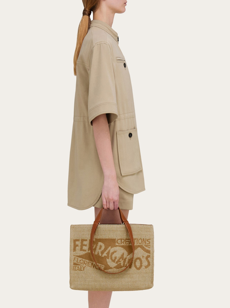FERRAGAMO Tote bag with logo (L) outlook