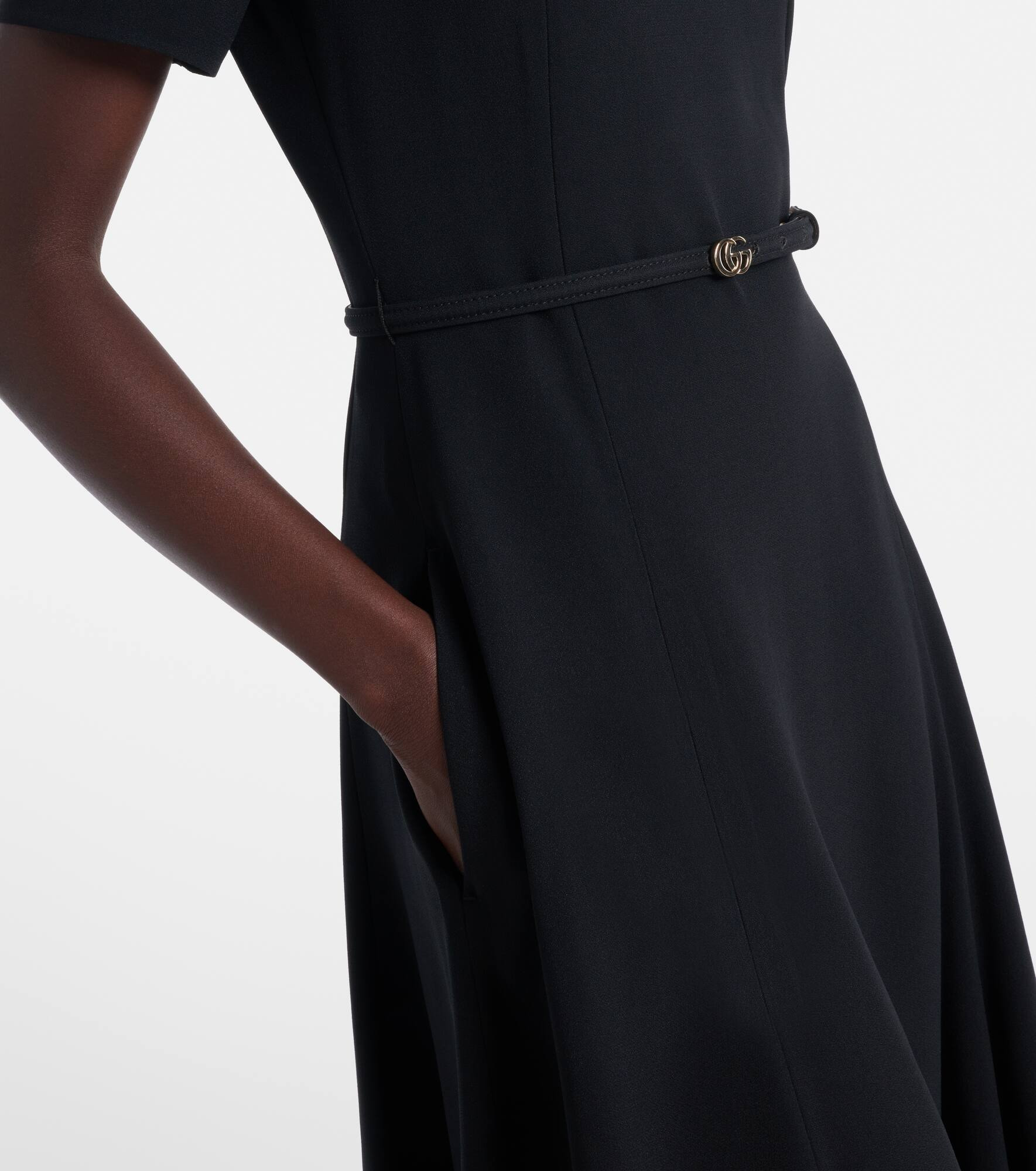 Double G belted midi dress - 5