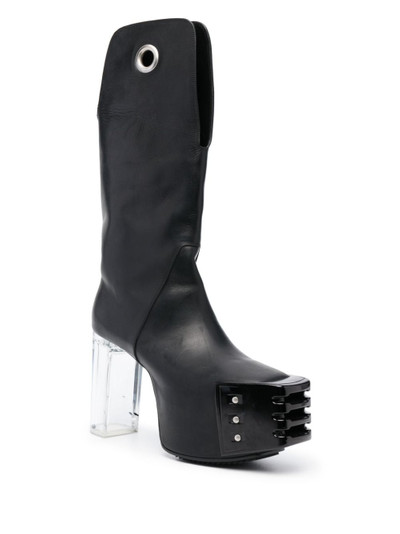 Rick Owens Kowboy Grill 140mm platform boots outlook