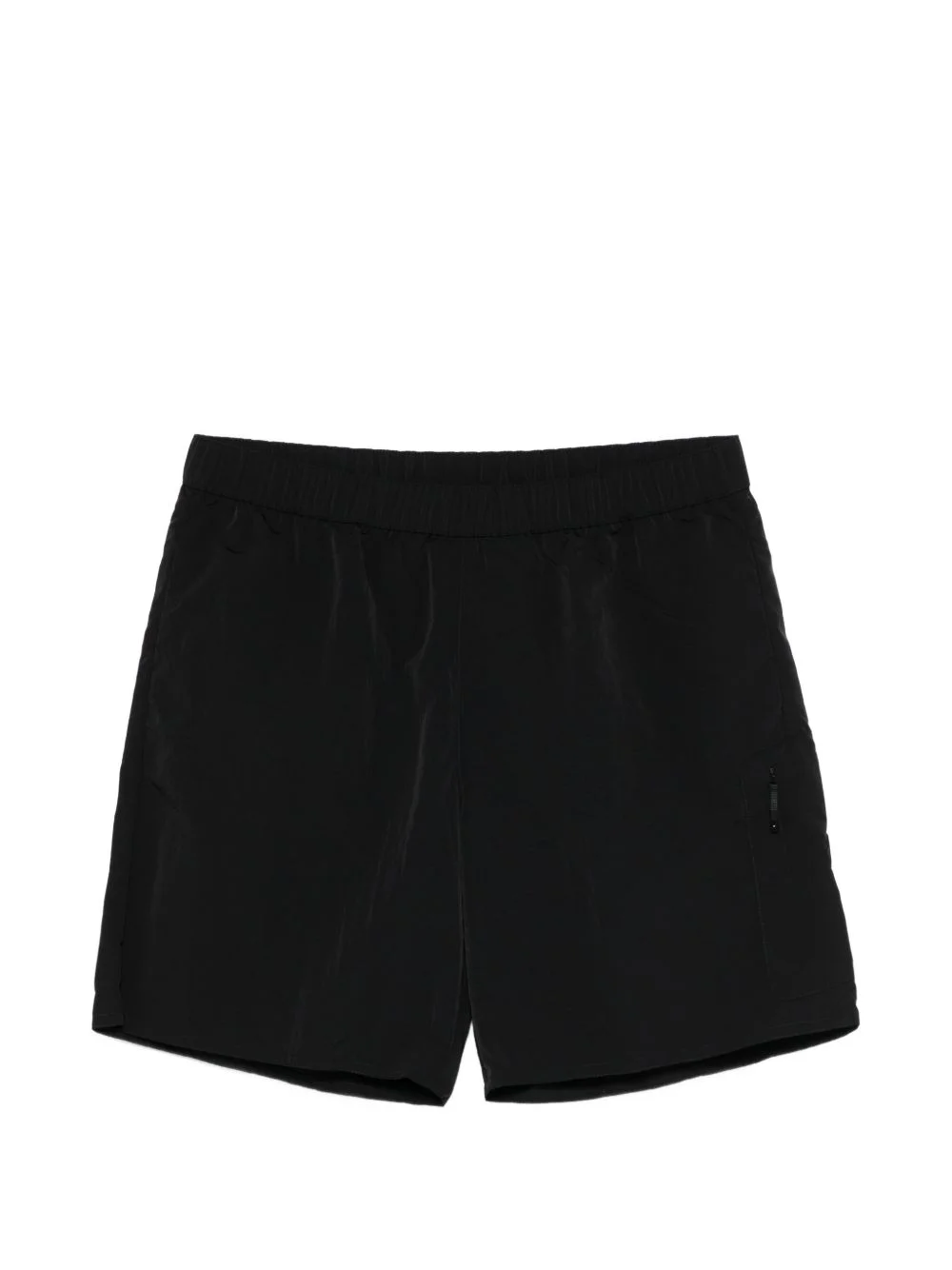 logo-patch swim shorts - 1