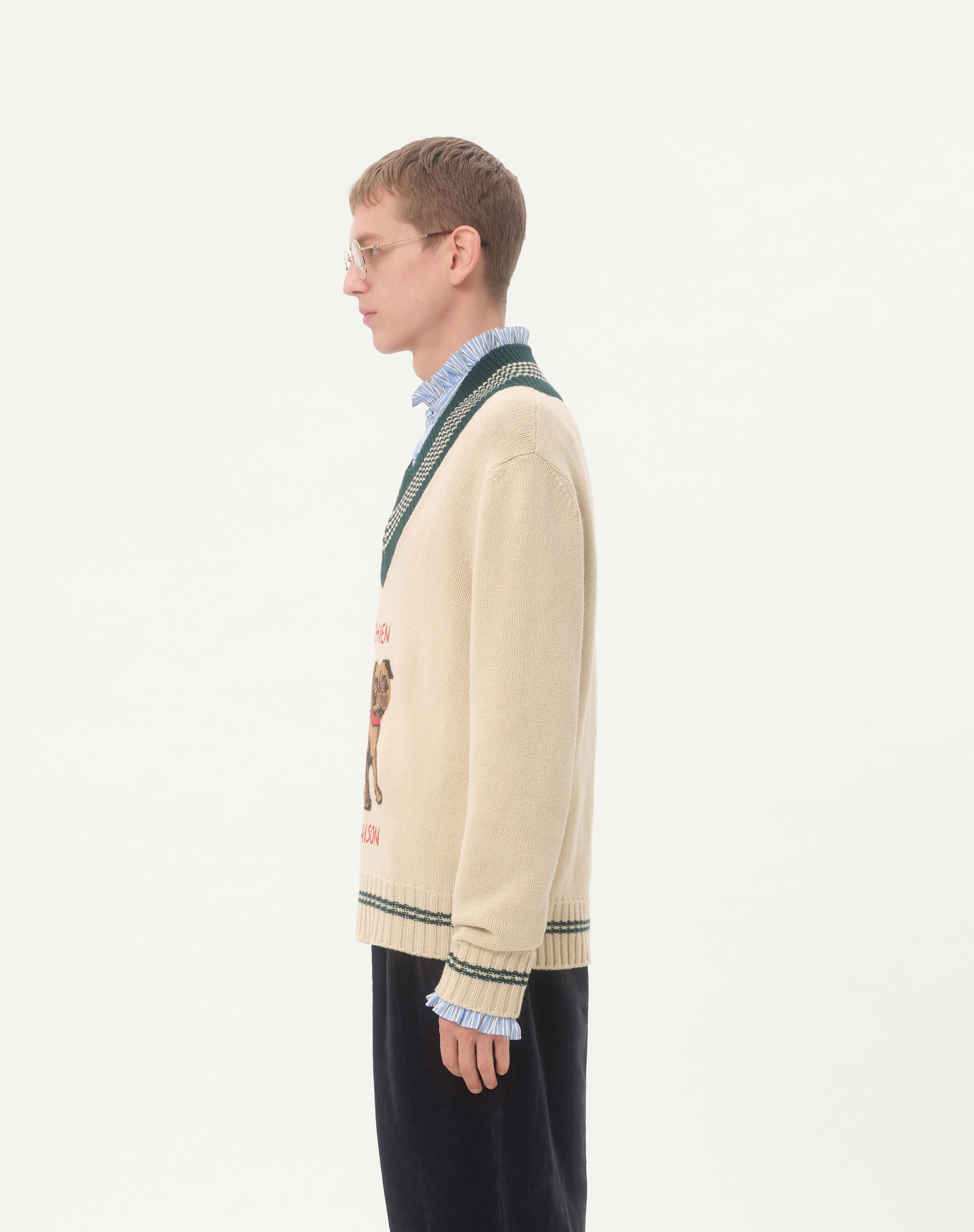 LE CHIEN DE LA MAISON JACQUARD WOOL SWEATER - 5