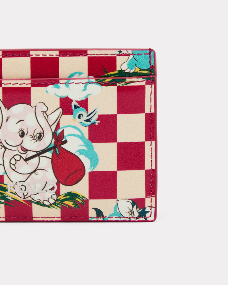 'KENZO Cartoon' card holder in leather 3