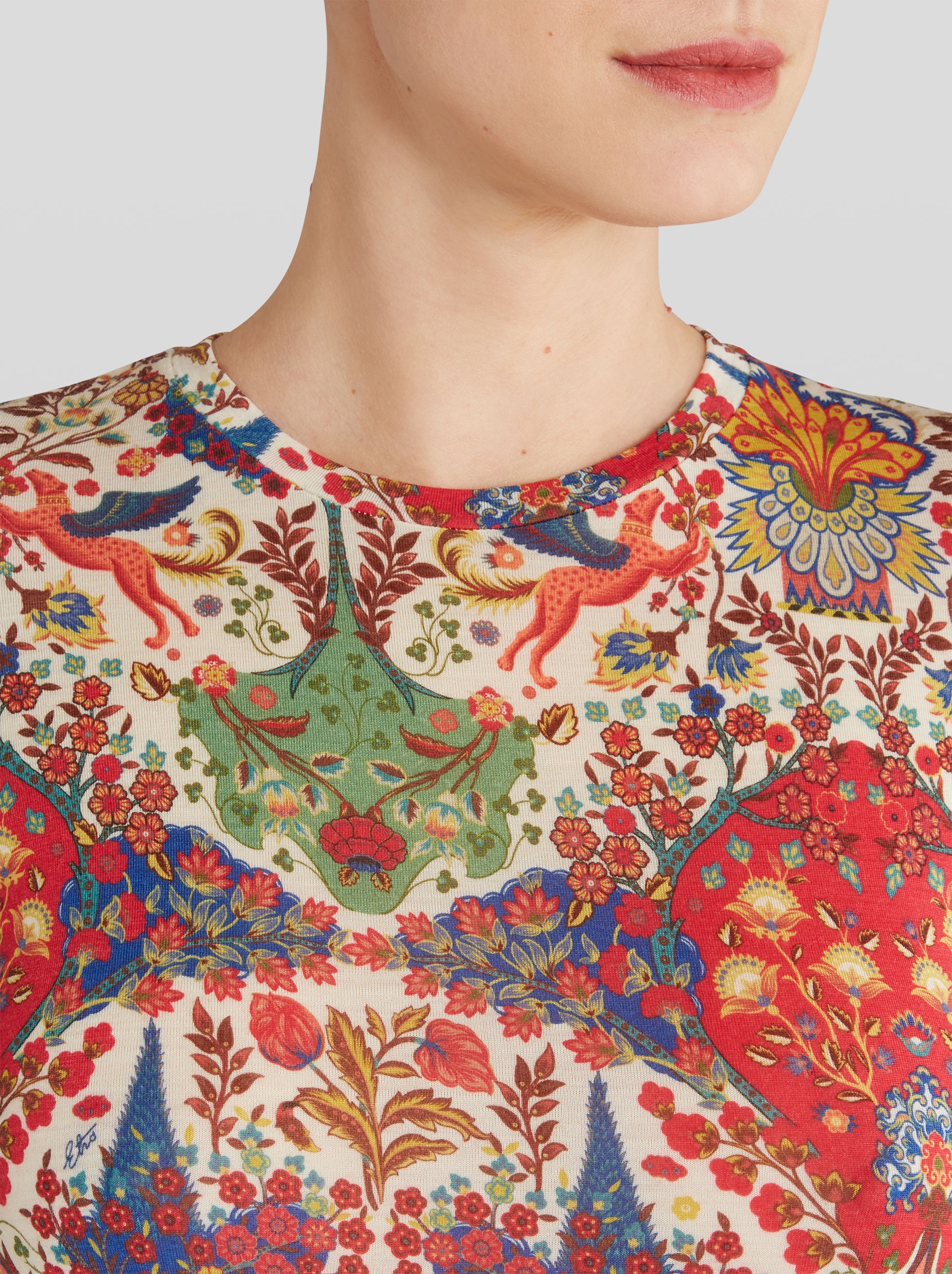 JERSEY JUMPER WITH FLORAL PRINT AND PEGASO - 3