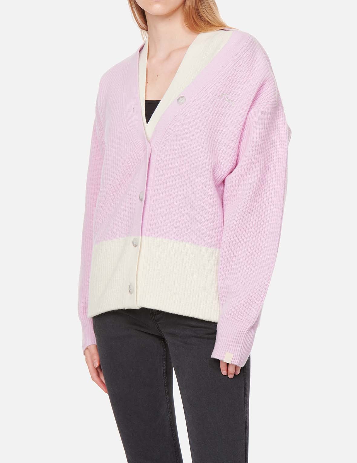 Logo Embroidered 2-in-1 Knitted Cardigan - 3