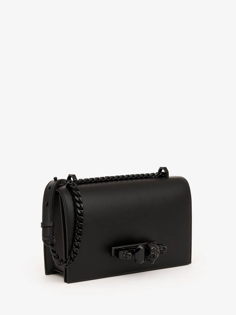 Women's Jewelled Satchel in Black - 2
