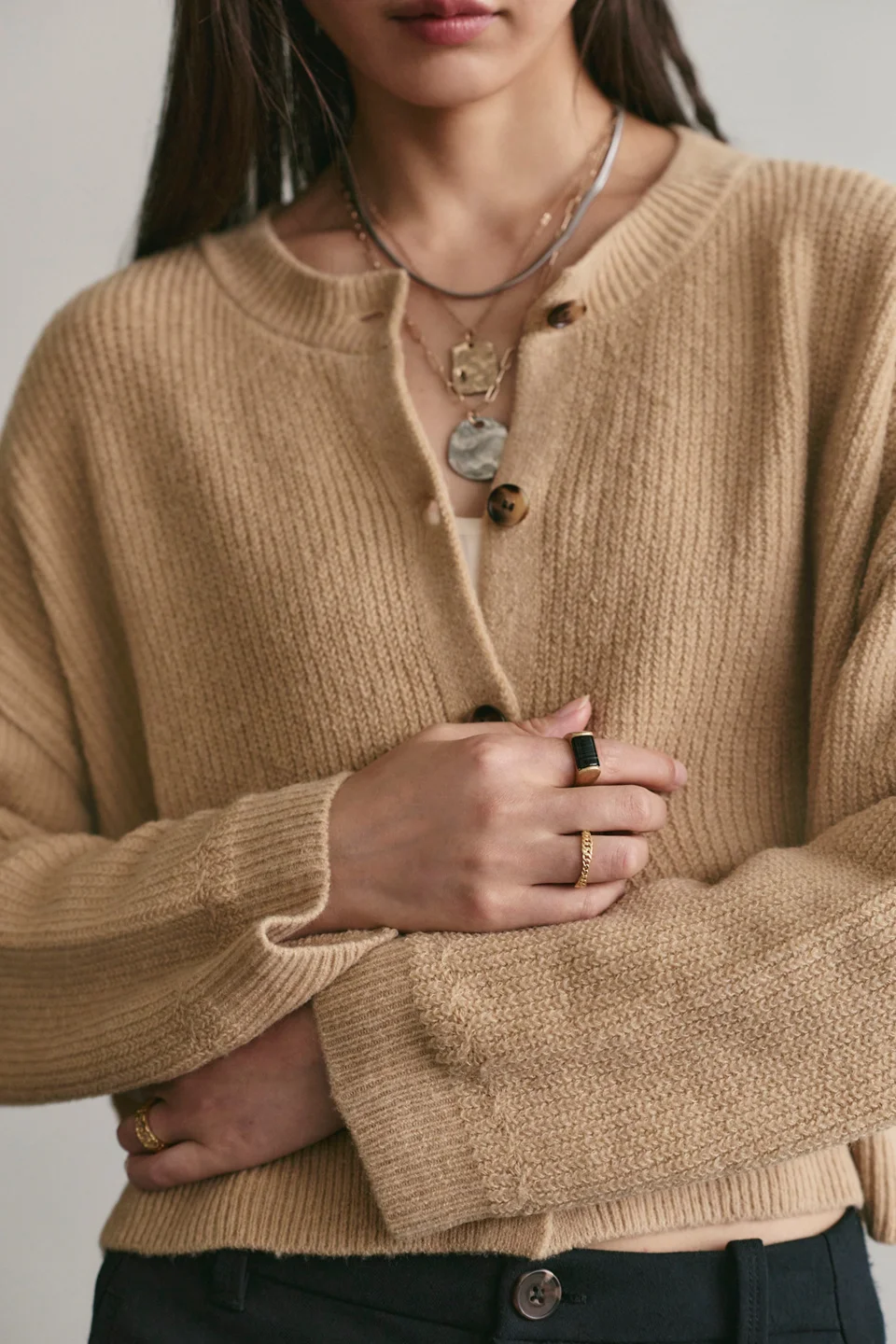 Ottilie SoftSpun Ribbed Knit Cardi - 1