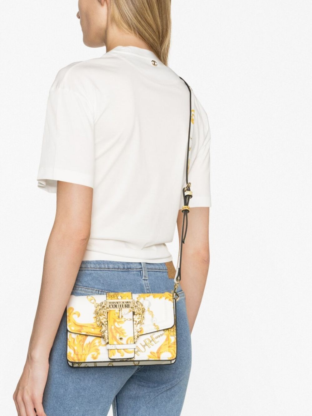 Chain Couture-print crossbody bag - 3