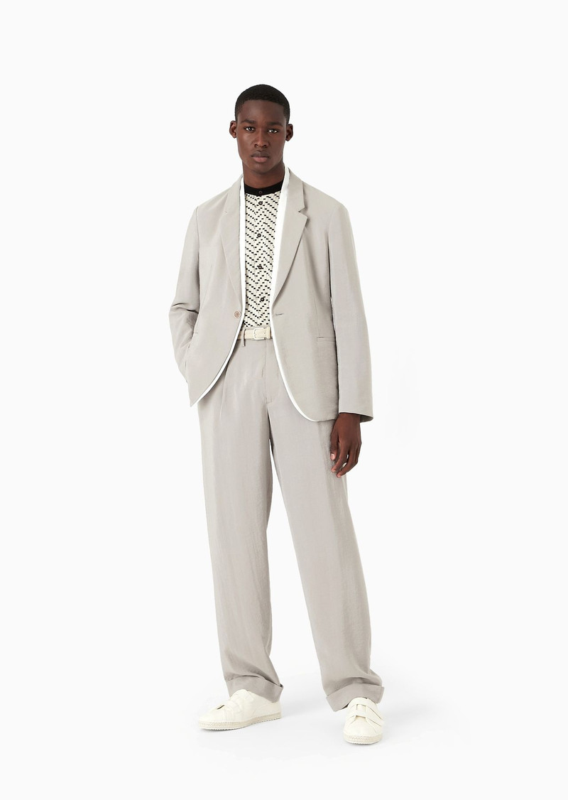 GIORGIO ARMANI Two-dart trousers in a silk-blend twill outlook