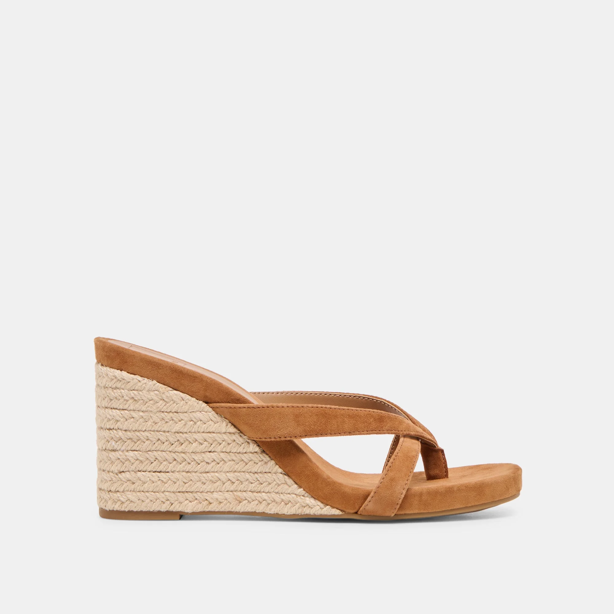 HELAN ESPADRILLE WEDGES BROWN SUEDE - 1