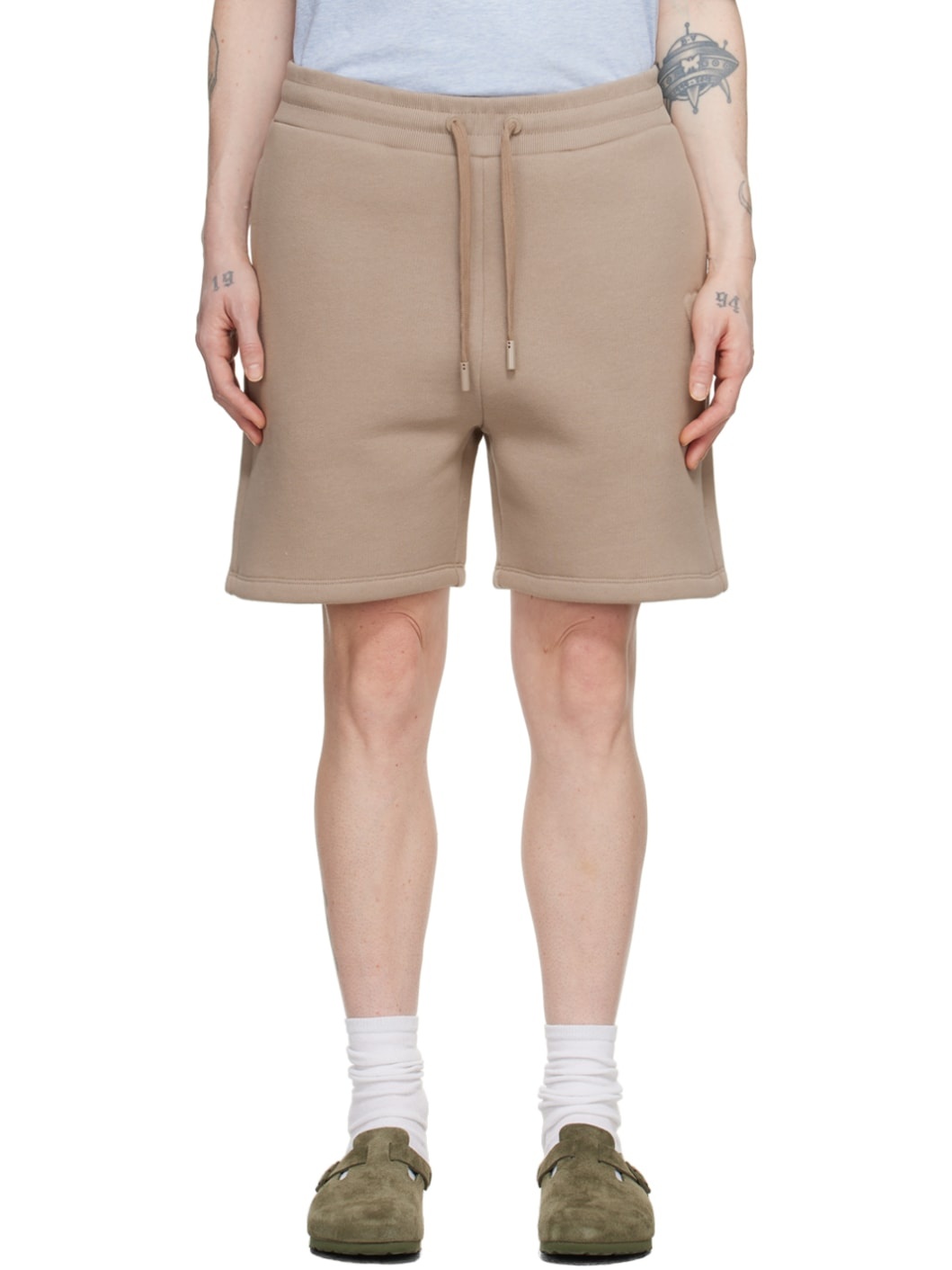 Taupe Ami de Cœur Shorts - 1