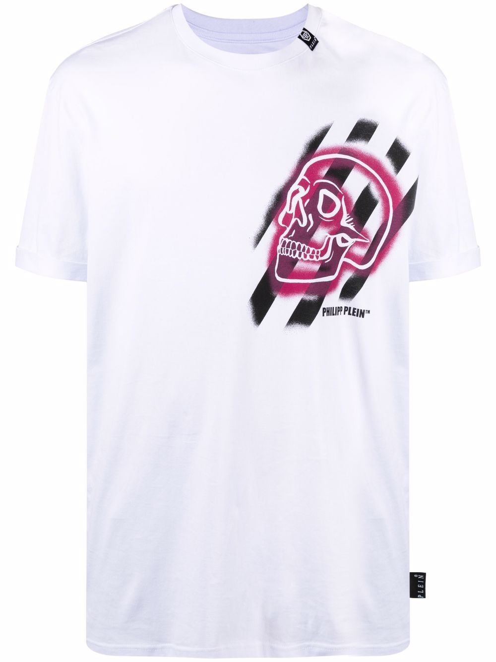 skull-print short-sleeved T-shirt - 1