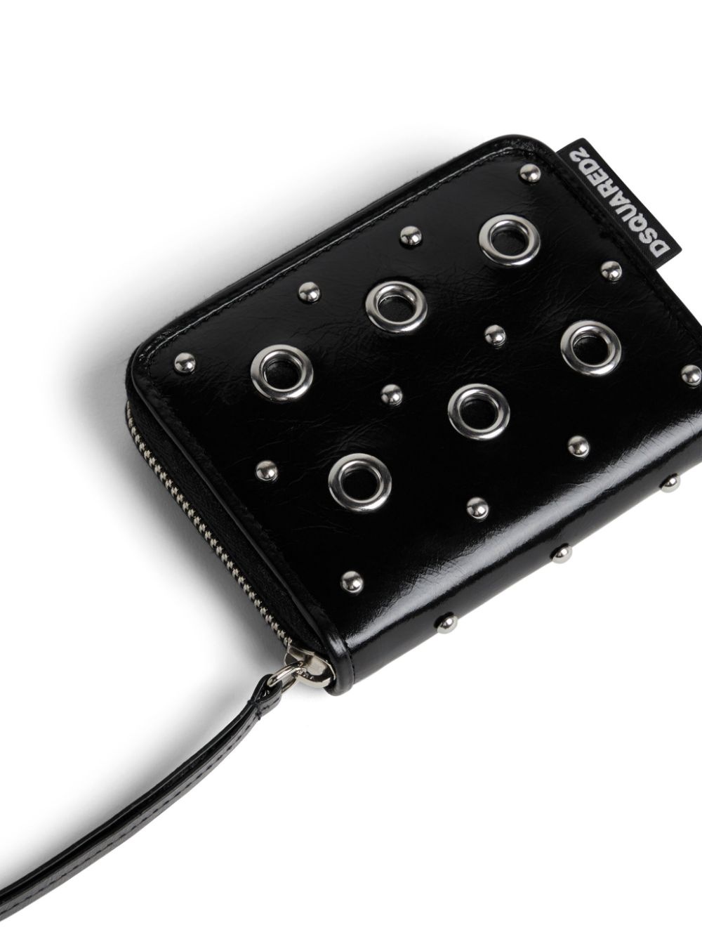 eyelet-detail leather wallet - 3