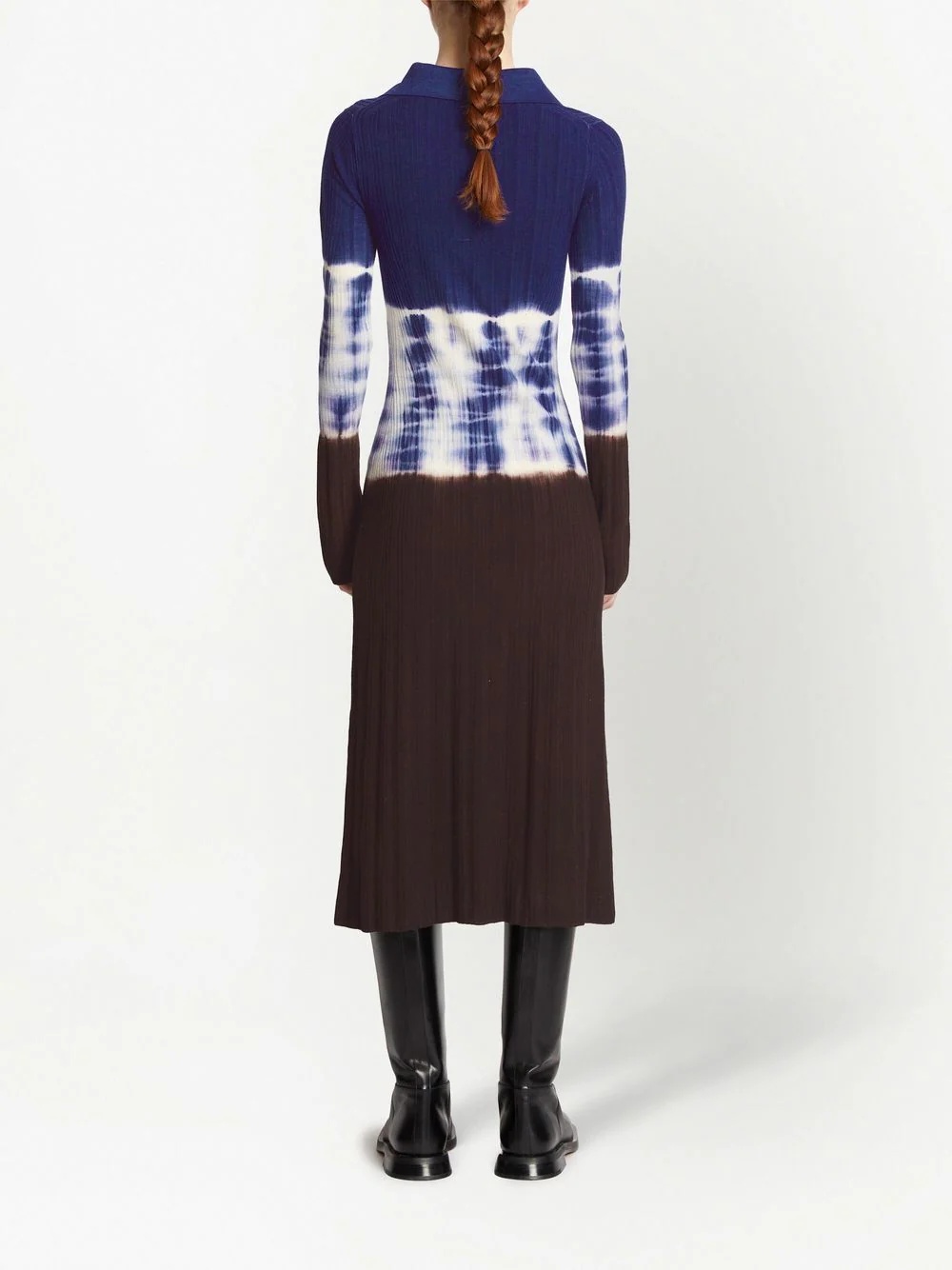 tie-dye knitted dress - 4