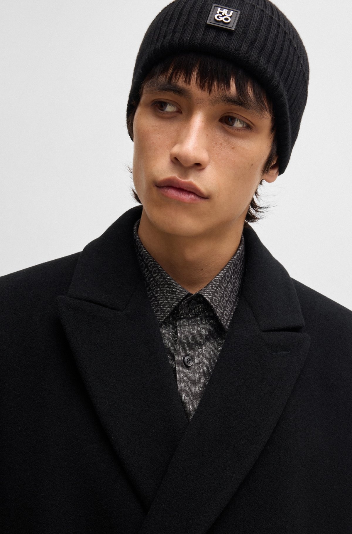 DOUBLE-BREASTED COAT IN WOOL - 3