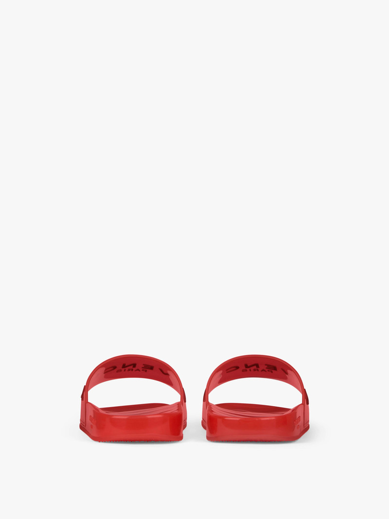 GIVENCHY PARIS FLAT SANDALS IN TRANSPARENT RUBBER 7