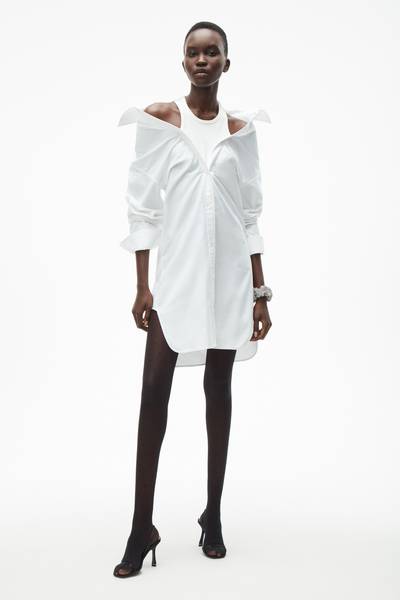 Alexander Wang OFF-SHOULDER SHIRT DRESS outlook