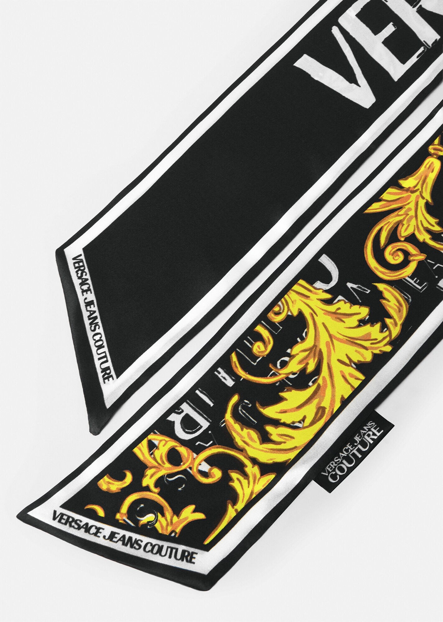 Logo Couture Silk Scarf-Tie - 2