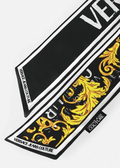 VERSACE JEANS COUTURE Logo Couture Silk Scarf-Tie outlook