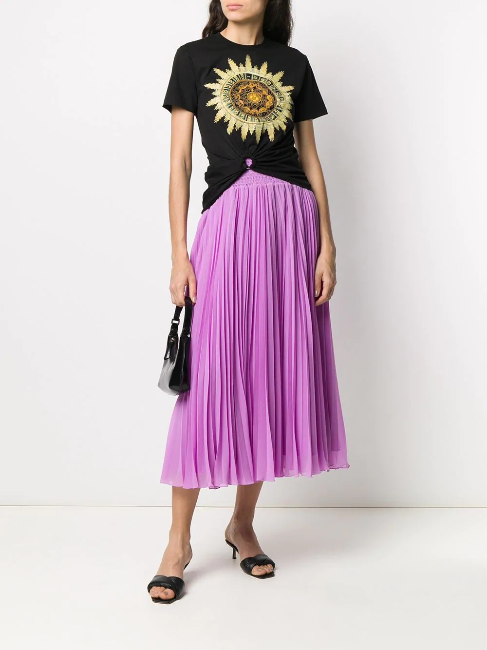 pleated midi skirt - 2