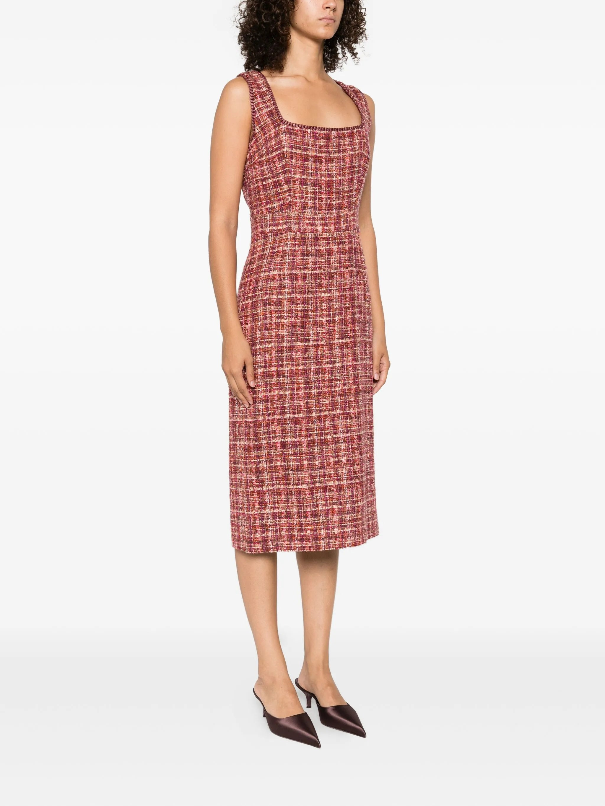 Etro Tweed Sleeveless Midi Day Dress - 4