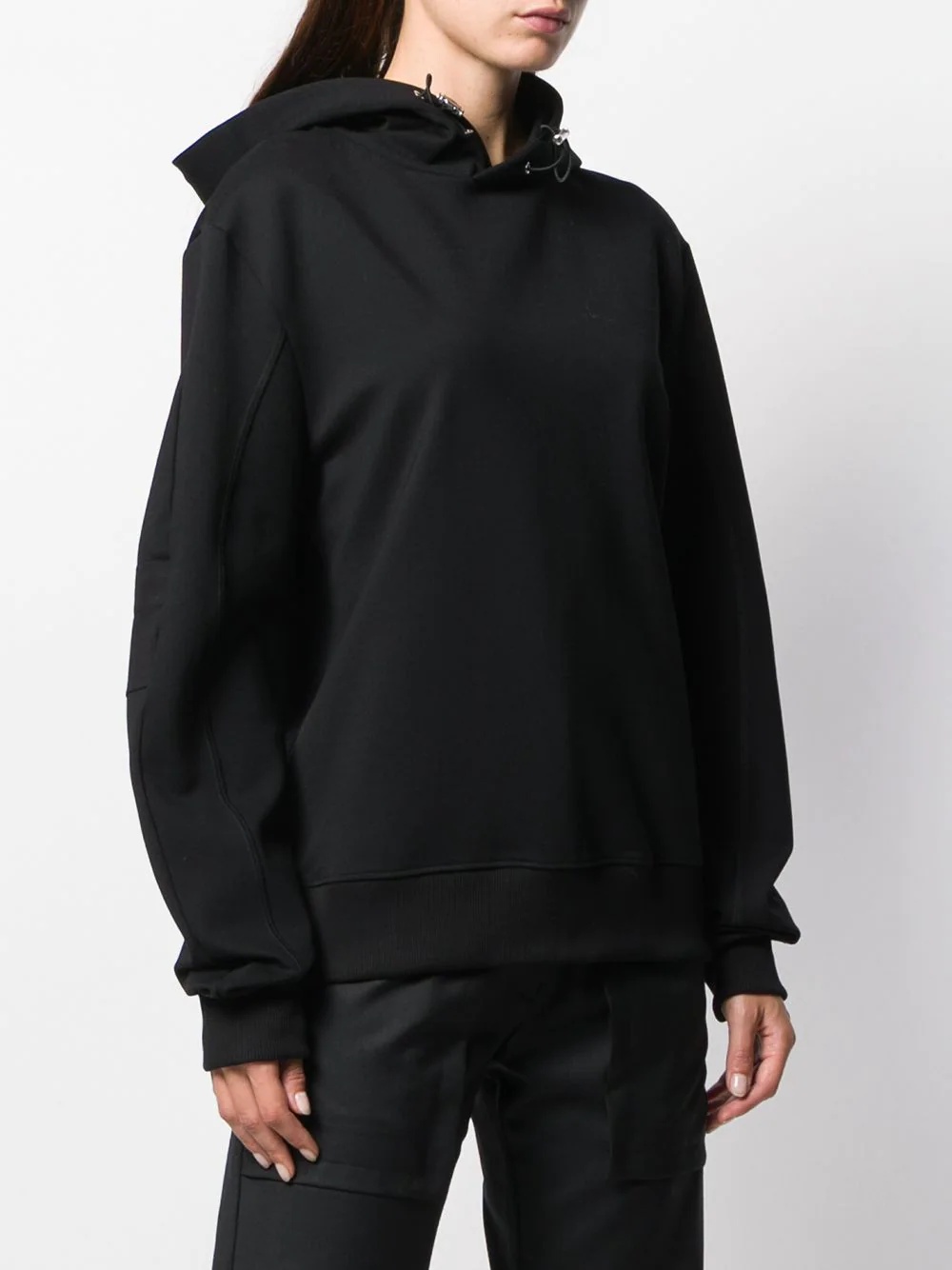 long sleeve drawstring hoodie - 3