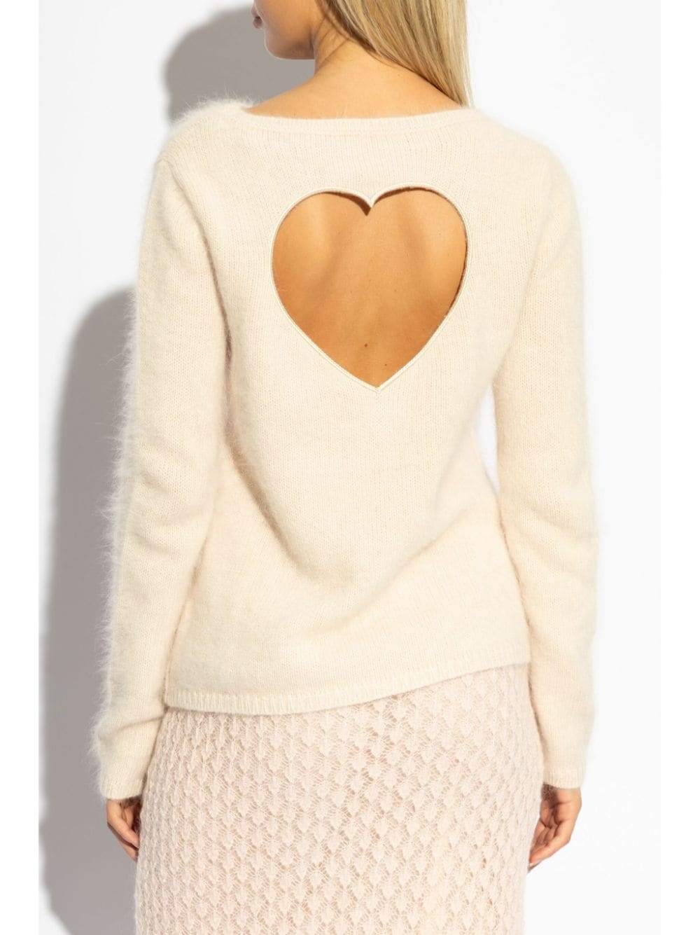 heart-detail knitted jumper - 4