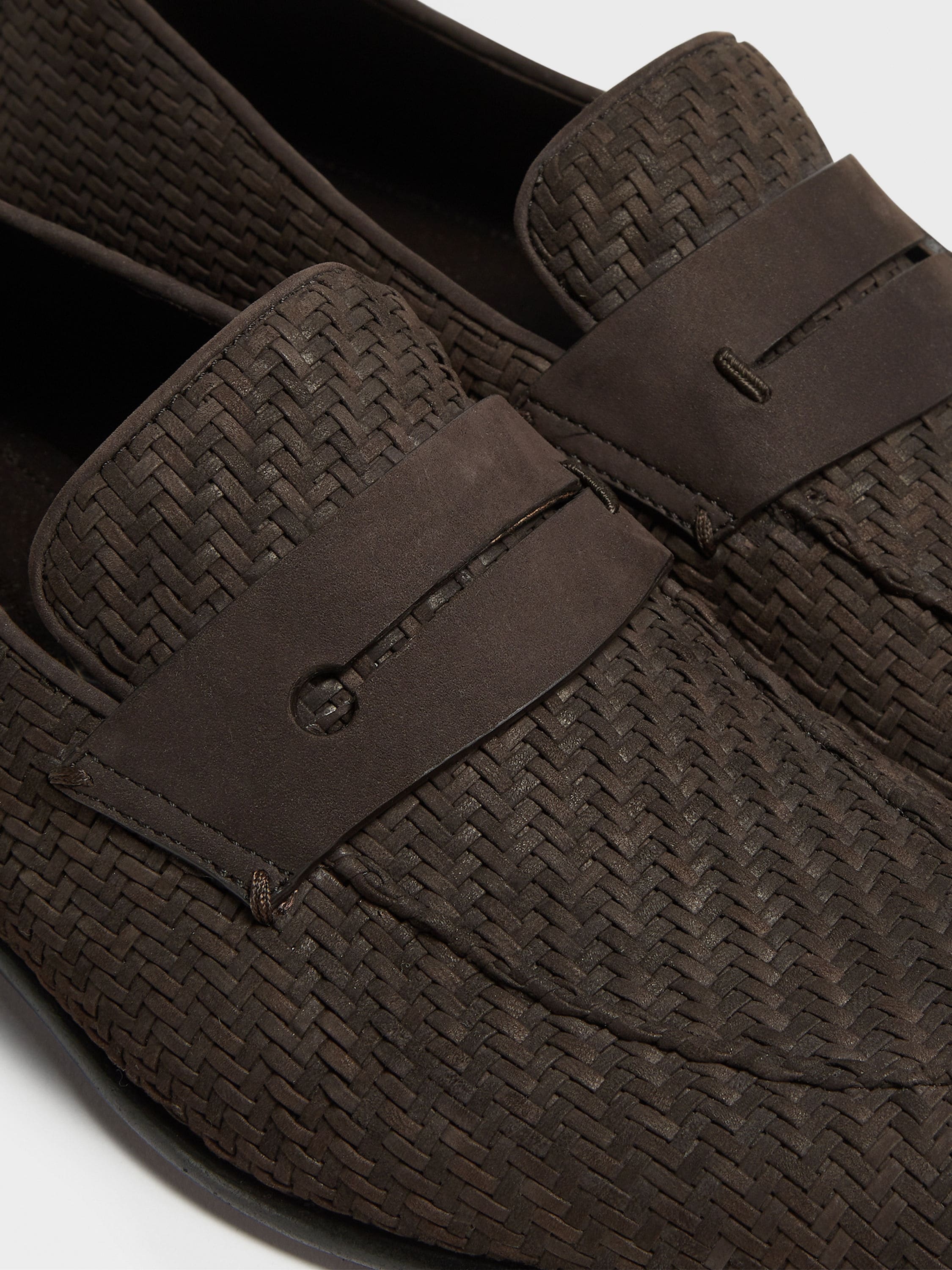 DARK BROWN PELLETESSUTA™ NUBUCK L'ASOLA LOAFERS - 4