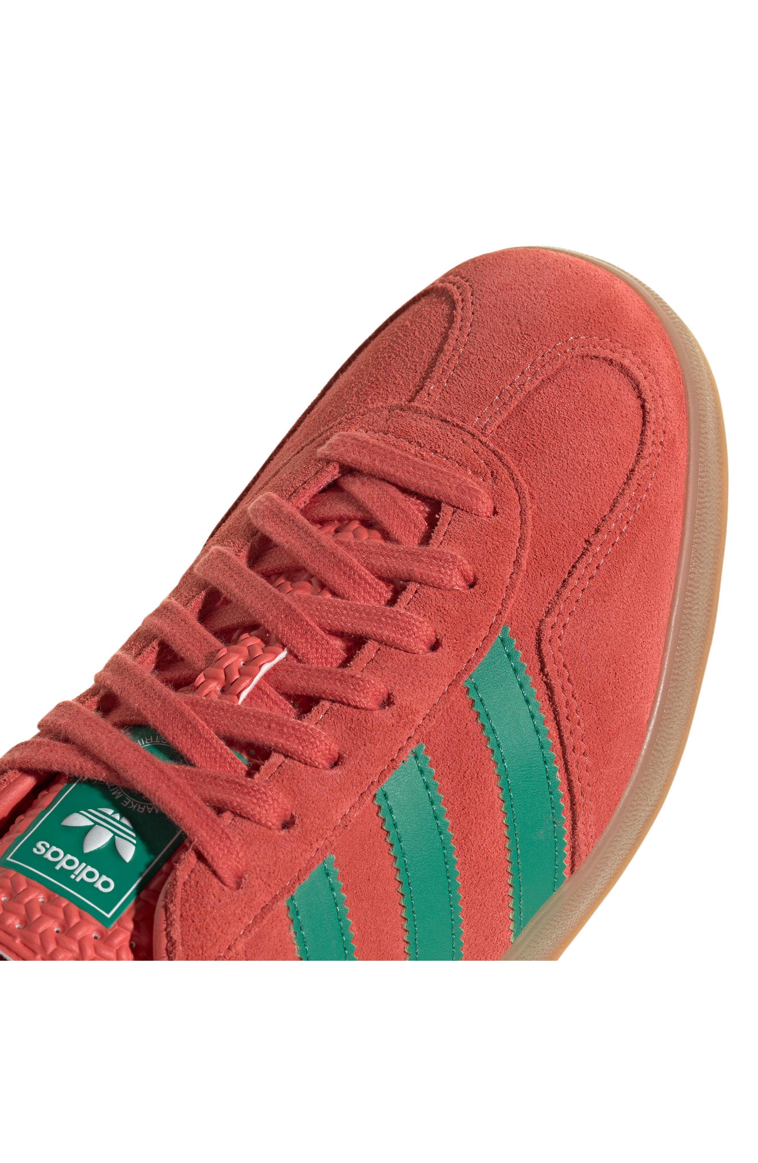adidas Gazelle Indoor Sneaker in Scarlet/Green/White at Nordstrom - 9