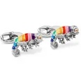 Chameleon Enamel and Silver-Tone Cufflinks - 4