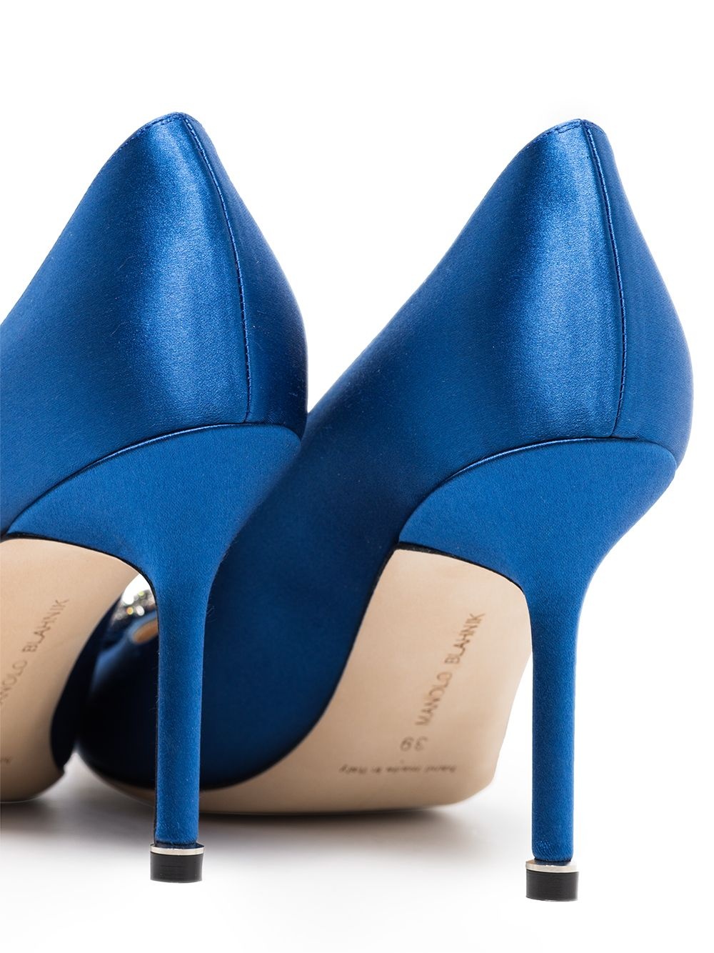 blue hangisi 90 satin pumps - 4