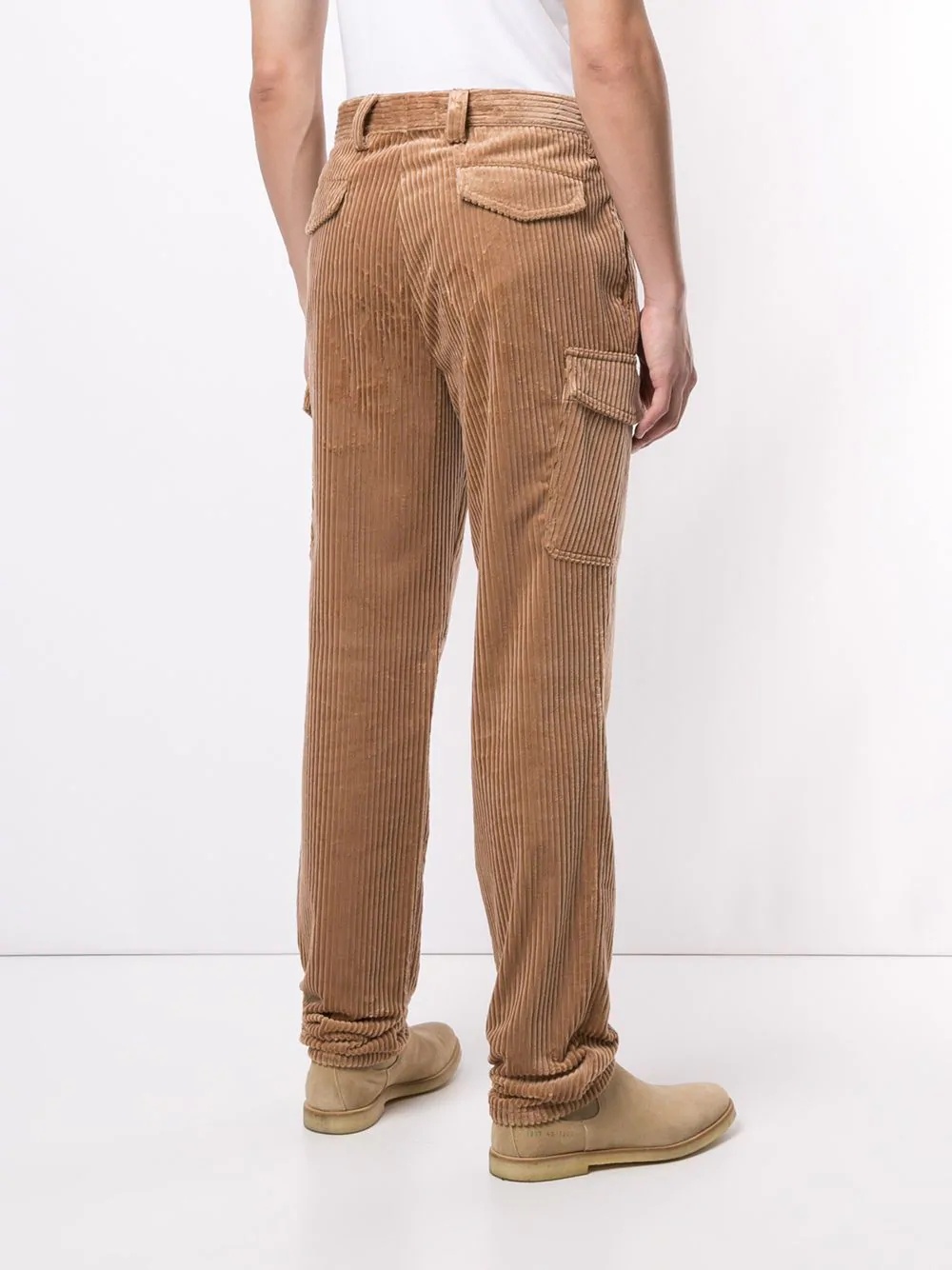 corduroy cargo trousers - 4