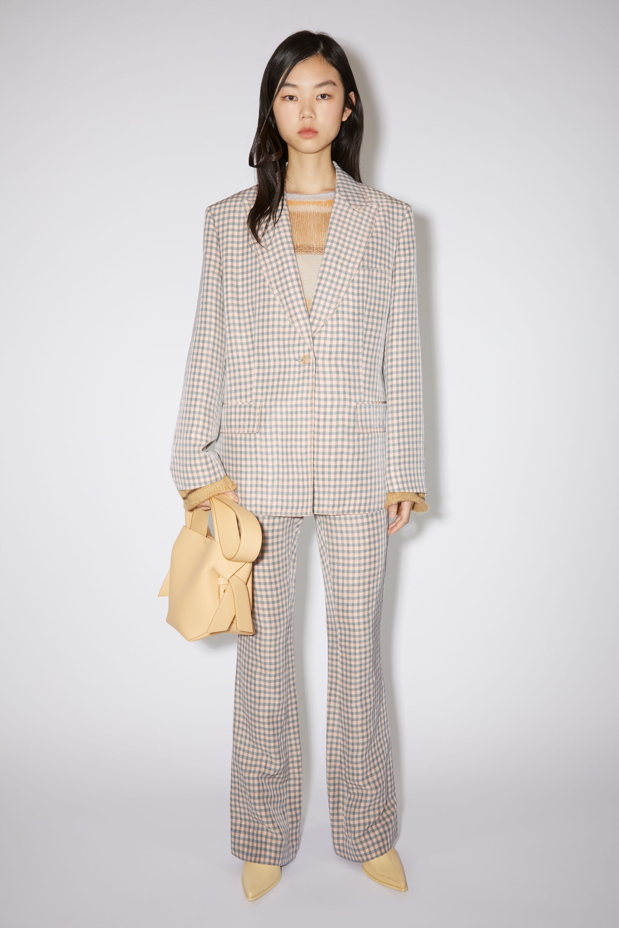Single-breasted suit jacket - Light blue/pink - 2