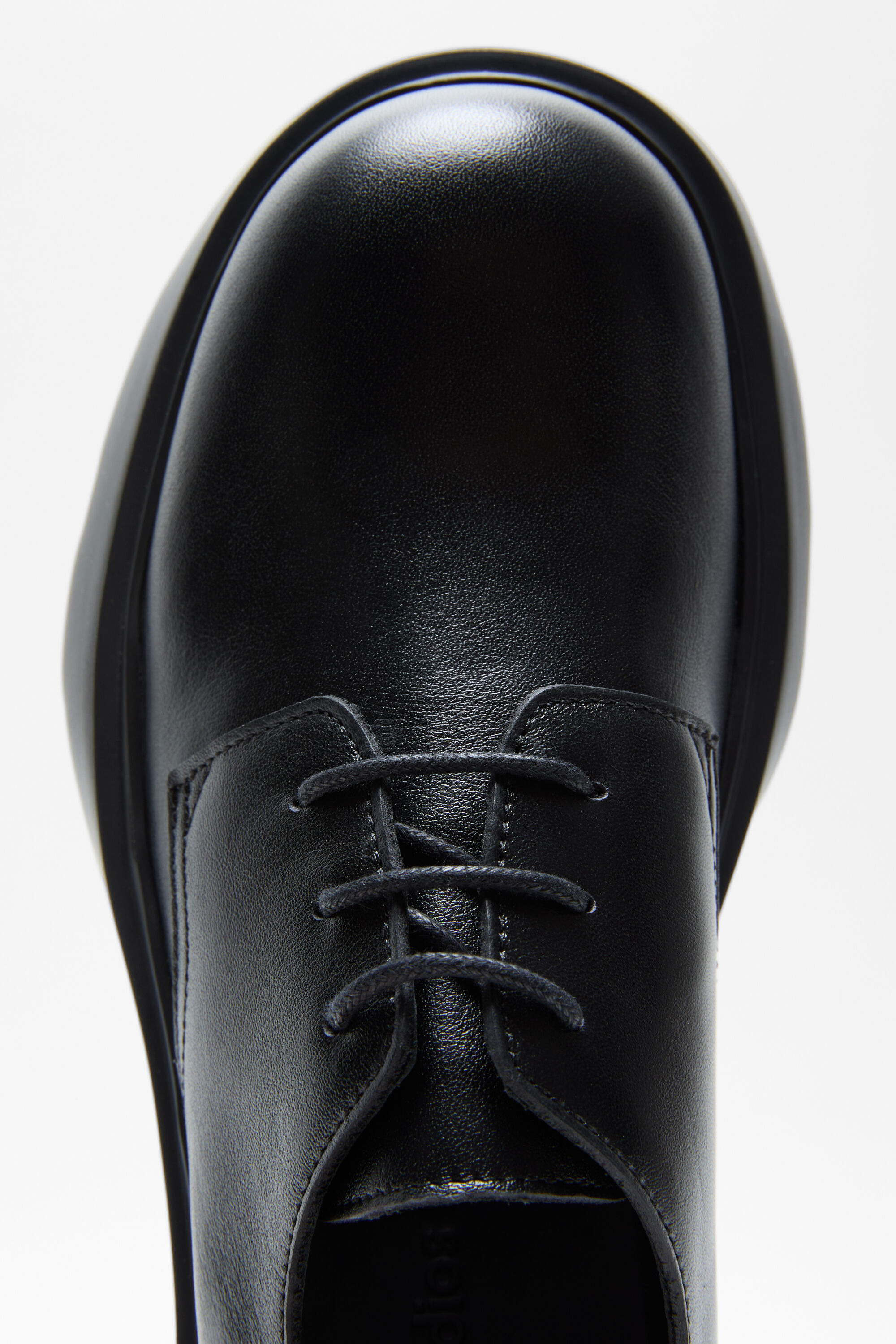 Leather lace-up shoes - Black/black - 5