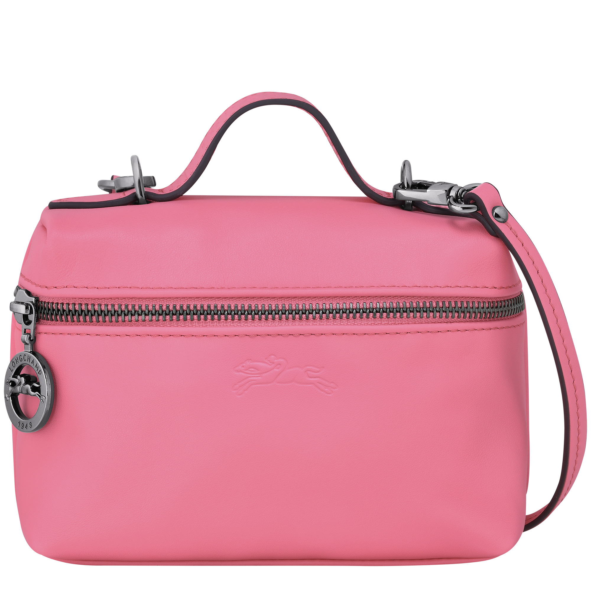 Longchamp Le Pliage Cosmetic Case In Red