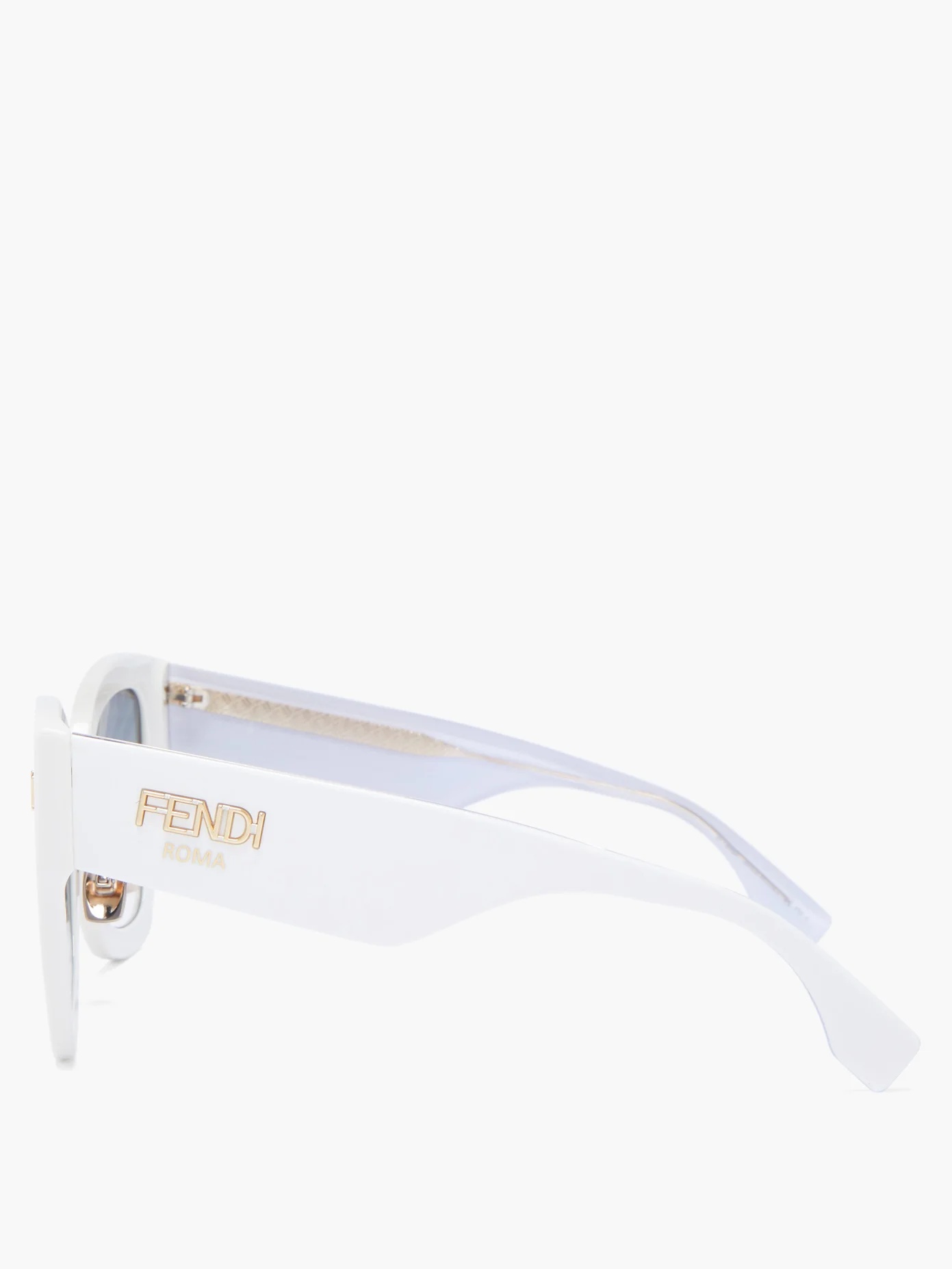 FF-print oversized cat-eye acetate sunglasses - 4