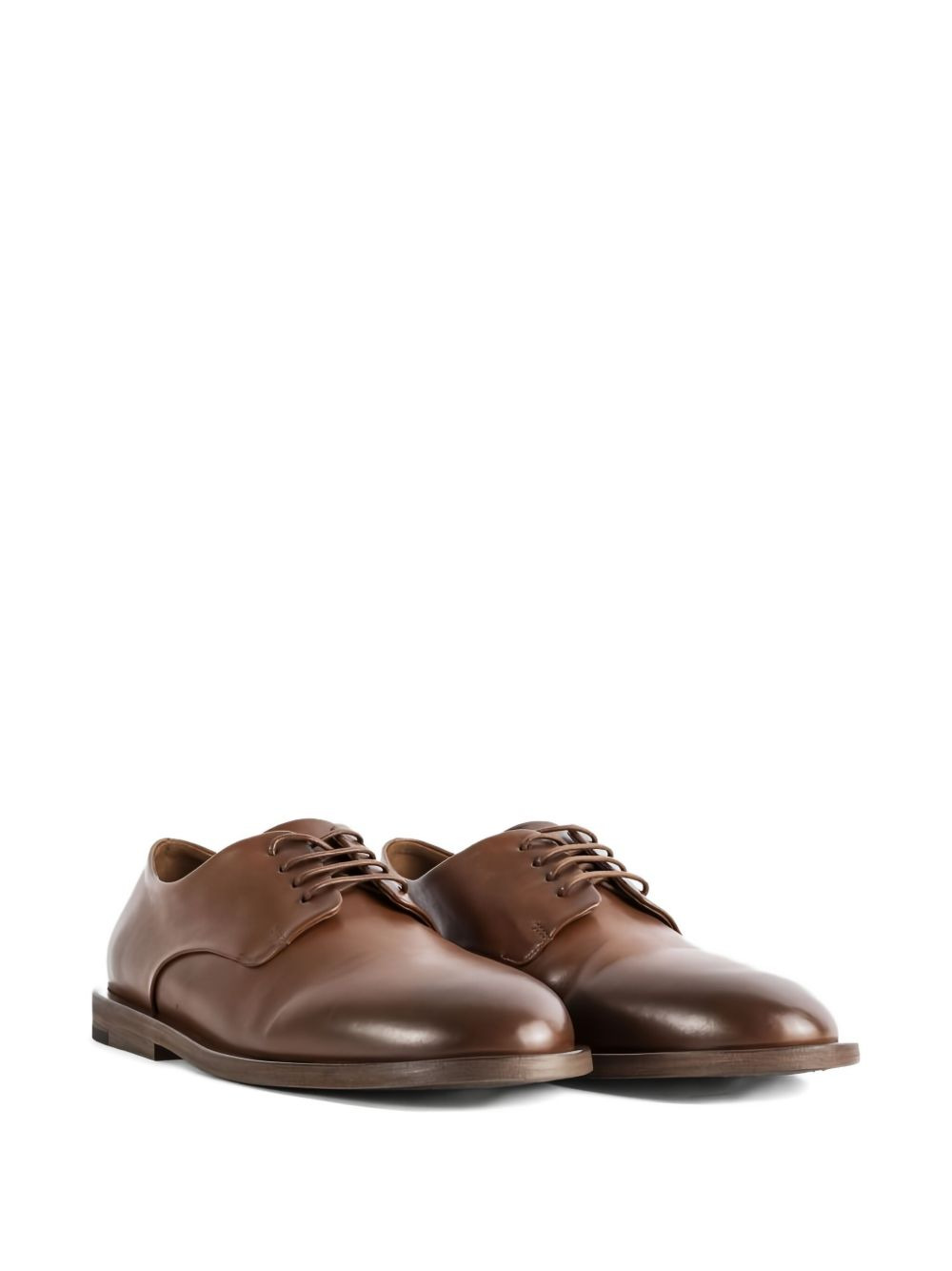 lace-up leather derby - 2