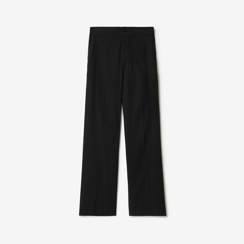 Cotton Blend Tailored Trousers 1