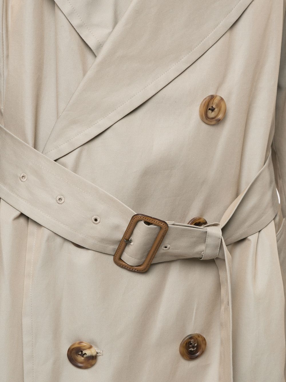 oversized belted waist trench coat - 5