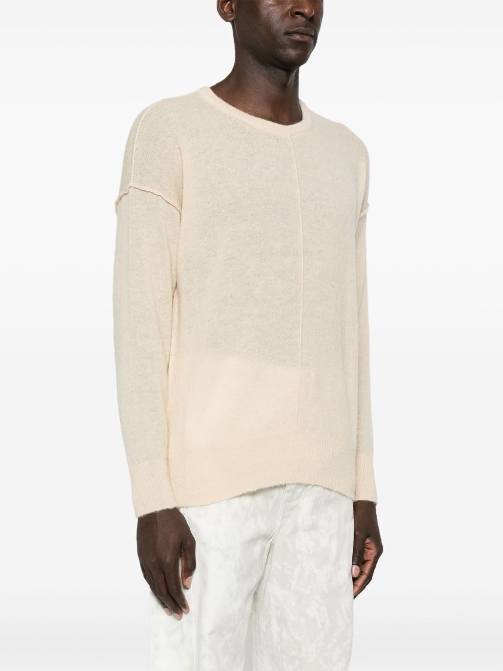 seam-detail knit jumper - 4