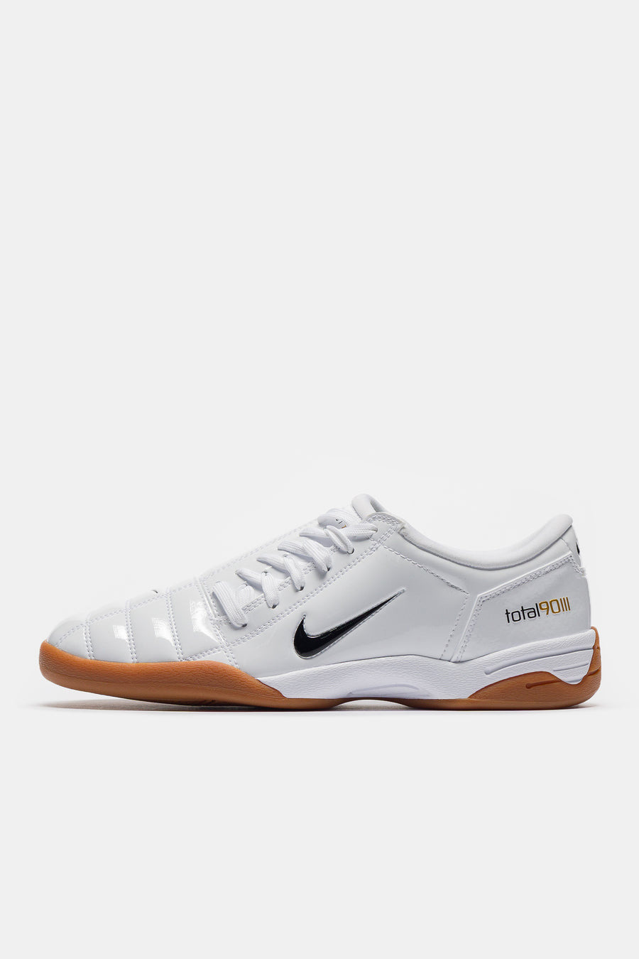 Total 90 Sneaker in White/Black/White/Metallic Gold - 1