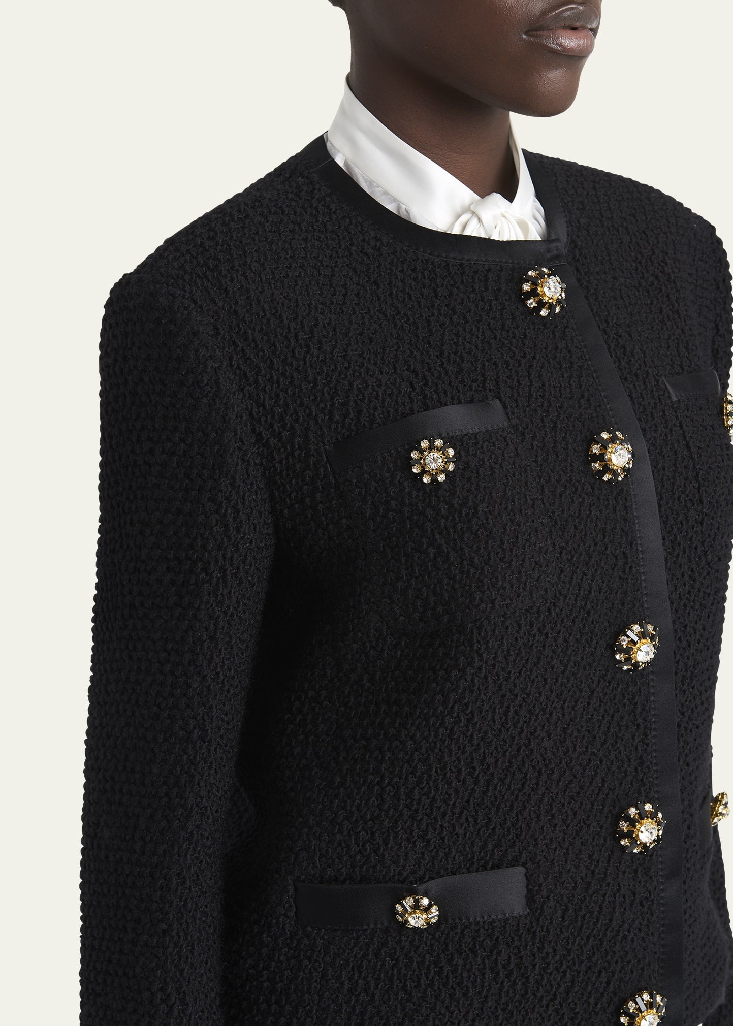 Jeweled Button Boucle Jacket - 5