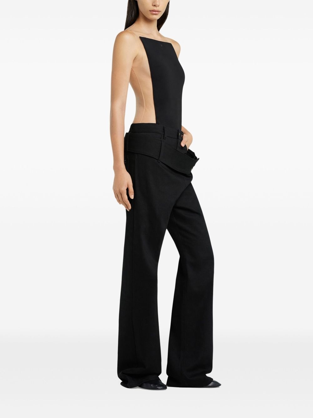 double belt jeans - 3