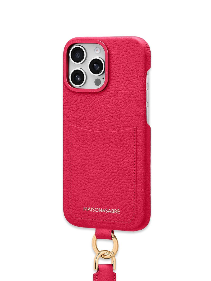 Sling leather iPhone 16 Pro Max phone case 5