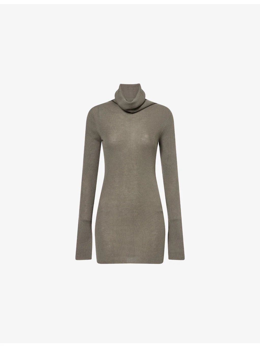 Long-Sleeve Roll-Neck Virgin-Wool Top - 1