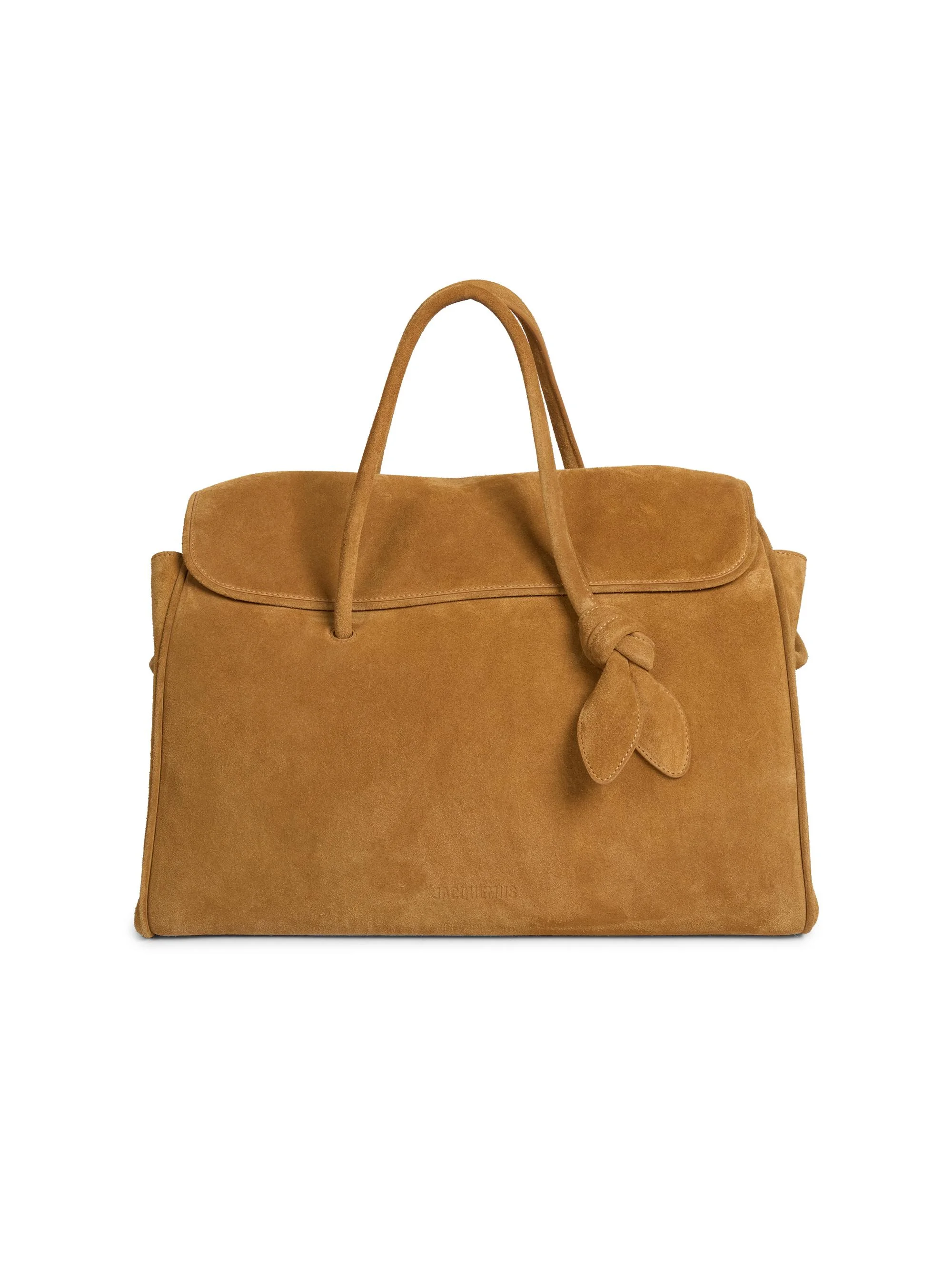 Men's Le Cabas Turismo Suede Tote Bag - Camel - 1