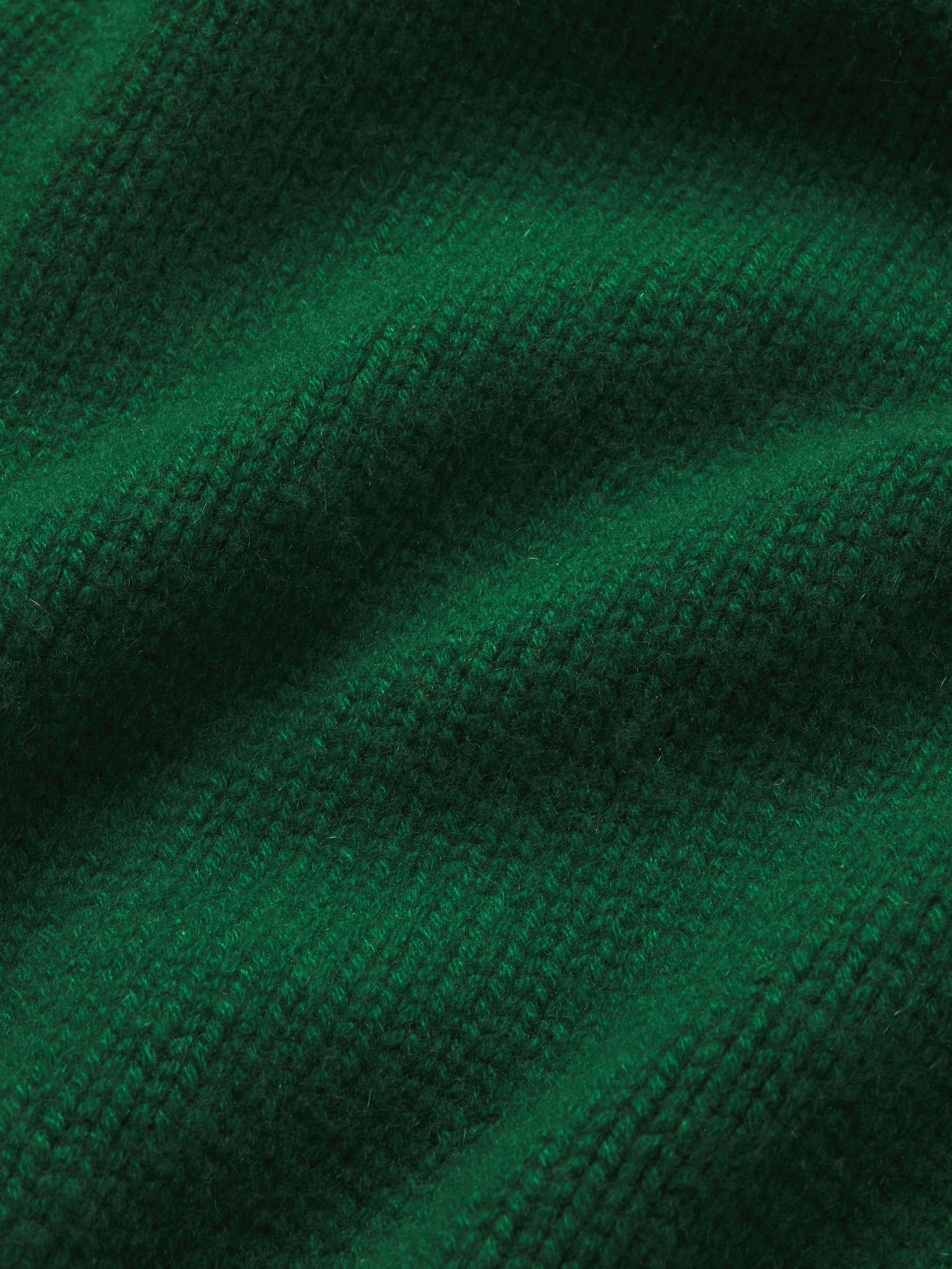 Ritz Unisex Cashmere Sweater in Hunter Green - 2