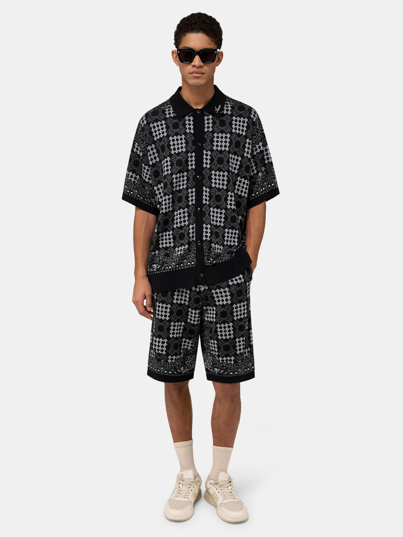 AMIRI MA QUAD CHECK MESH KNIT SHIRT outlook