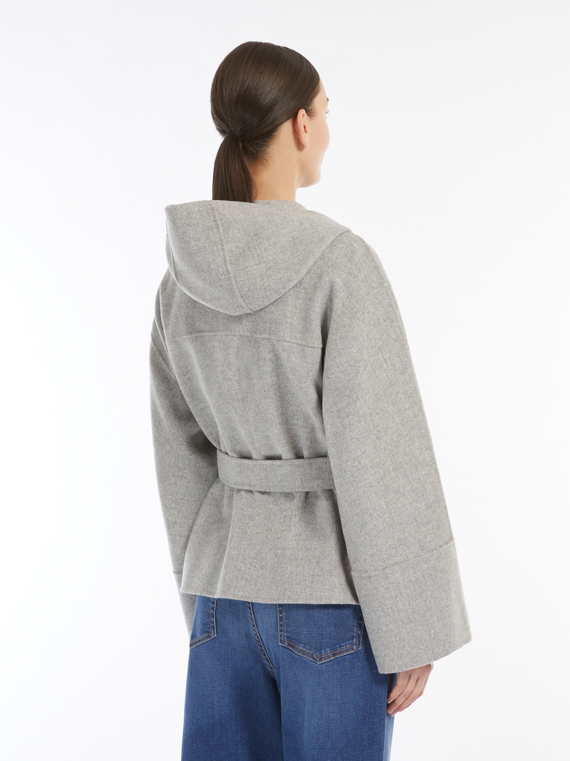 BUSSOLA Short parka in double-sided wool - 4