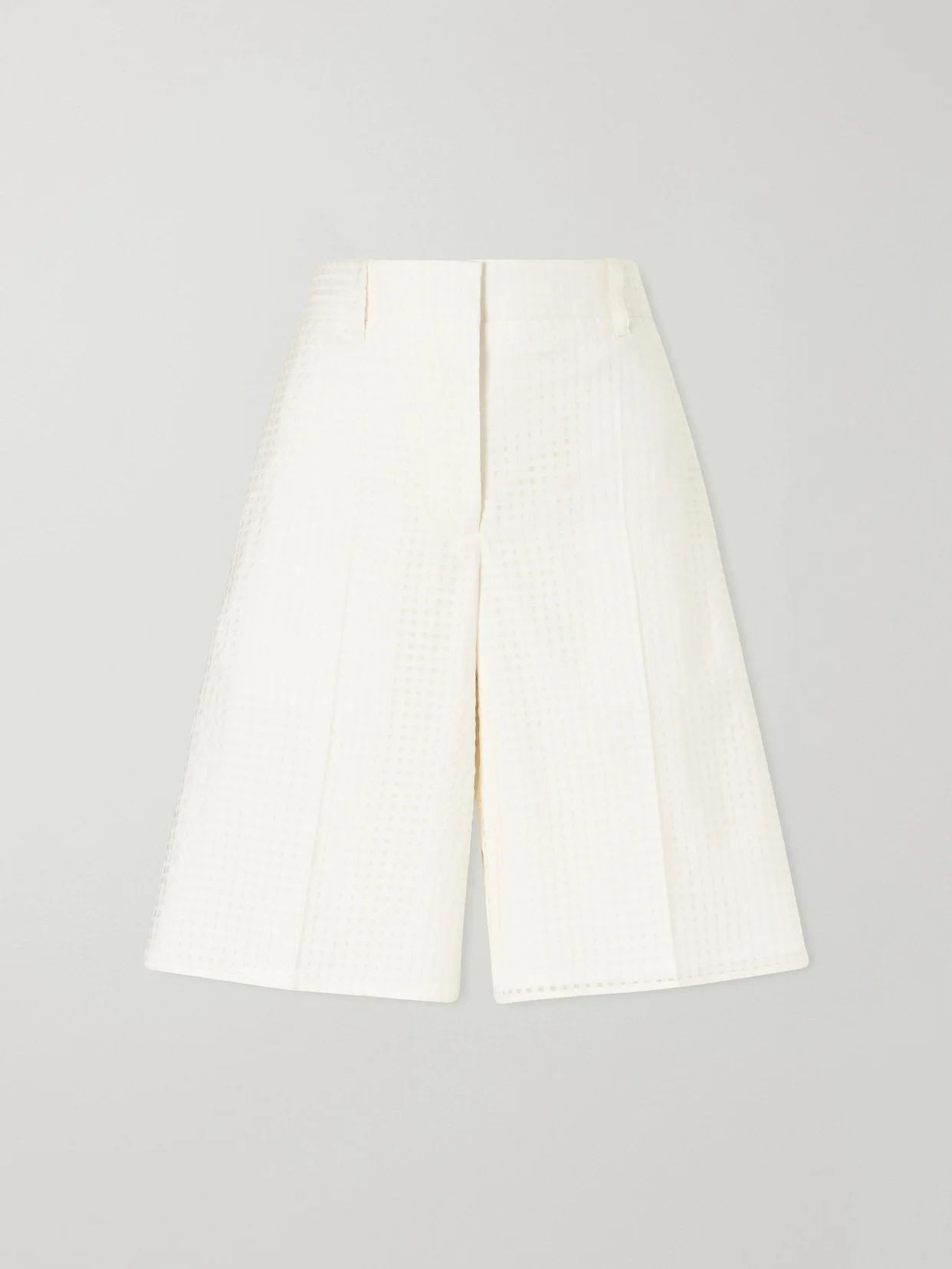 Gingham Point D'esprit Shorts - 1