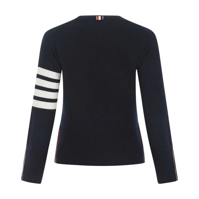 Thom Browne NAVY BLUE WOOL SWEATER outlook